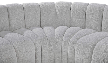 Arc - Boucle Fabric 3 Piece Modular U-Shaped Sofa