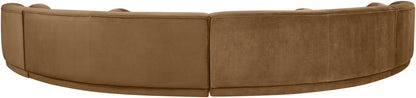 Avra - 189" Velvet Performance Fabric Upholstered Sectional