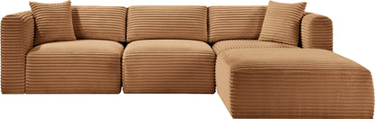 Shaggy - Fabric 4 Piece Modular Sectional