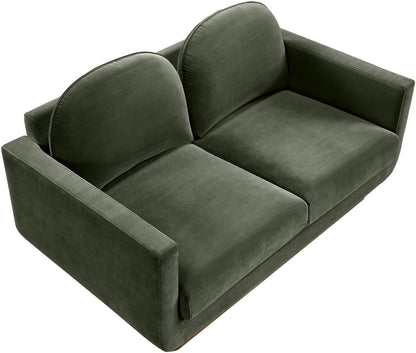 Diviento - Velvet Performance Fabric Upholstered Loveseat