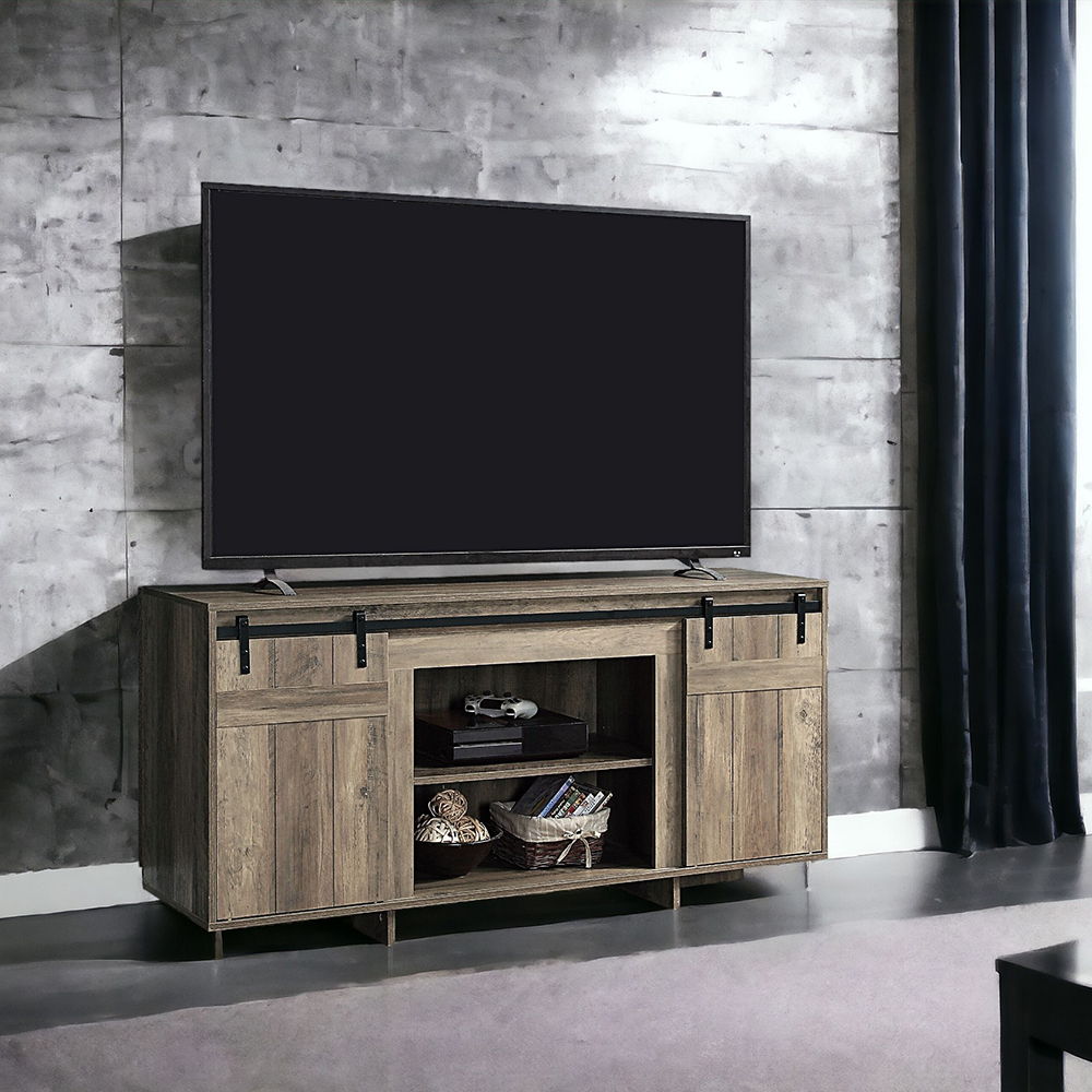 Bellarosa - TV Stand (Same As 91608) - Gray Washed