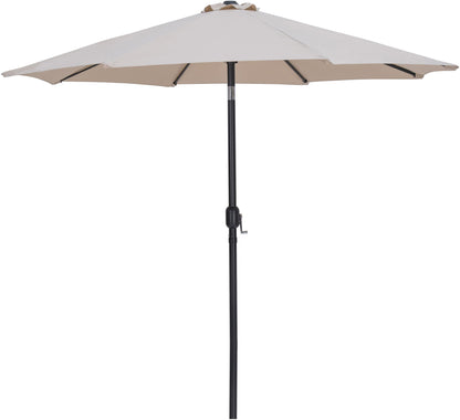 Fiji - Aluminum Patio Umbrella With Square Black Base