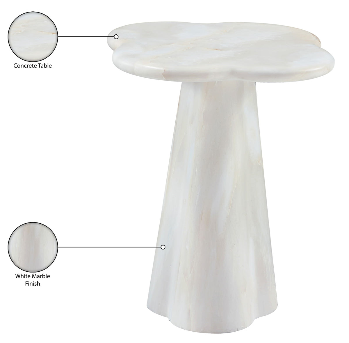 Nola - Concrete Indoor / Outdoor End Table