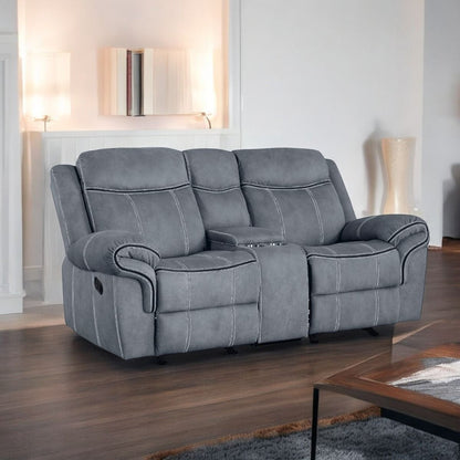 Zubaida - Loveseat w/USB Dock & Console (Glider & Motion)