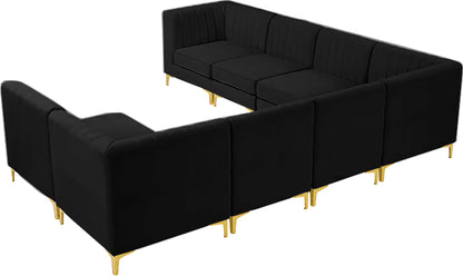 Alina - 8 Piece Velvet Modular Sectional