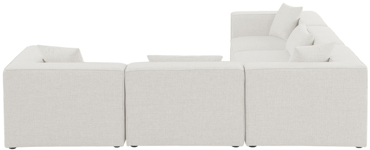 Cube - Linen 5 Piece Modular Corner Sectional