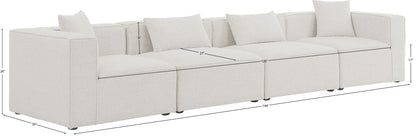 Cube - Linen Modular 4 Seat Sofa