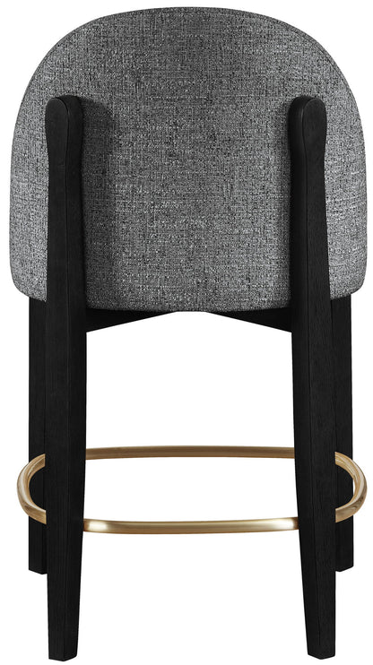 Torino - Counter Stool With Brushed Black Base