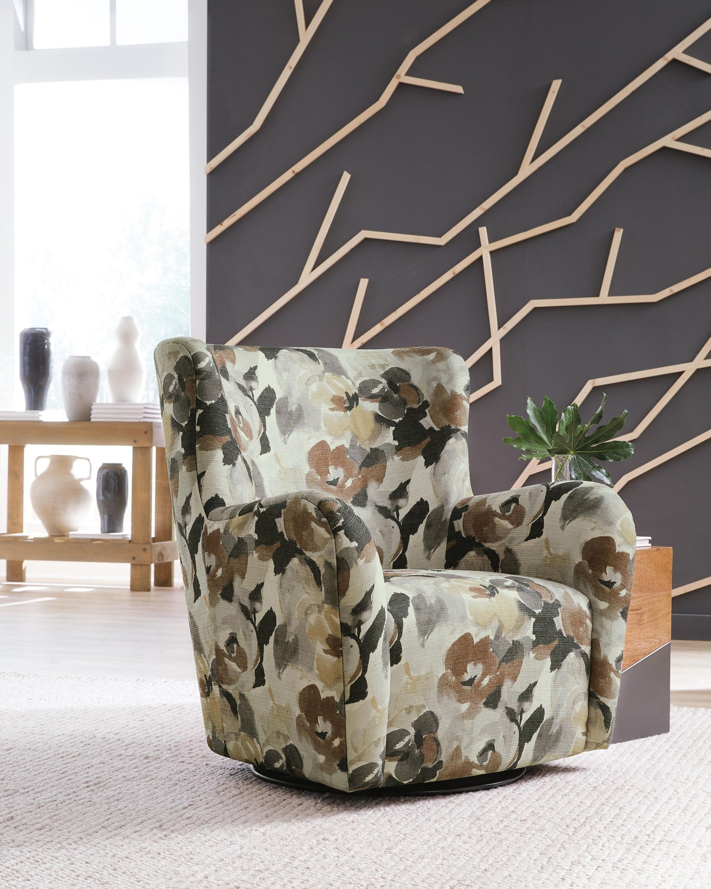 Rowenburg - Swivel Glider Accent Chair