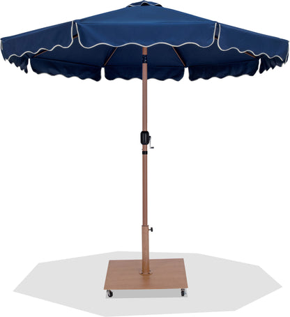 Amalfi - Aluminum Patio Umbrella - Light Brown Base / Light Brown Pole