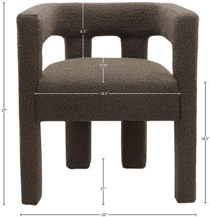 Athena - Boucle Fabric Dining Chair