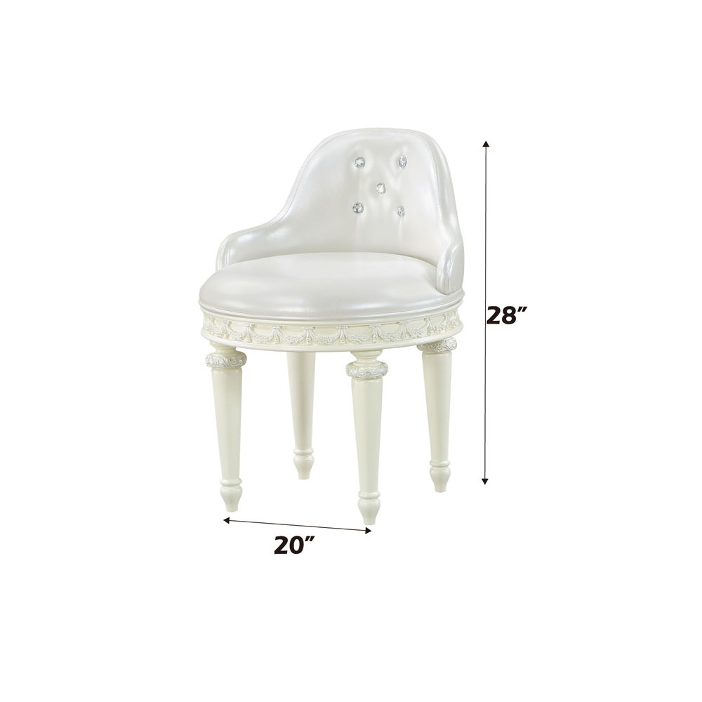 Dorothy - Vanity Chair With Swivel - Ivory