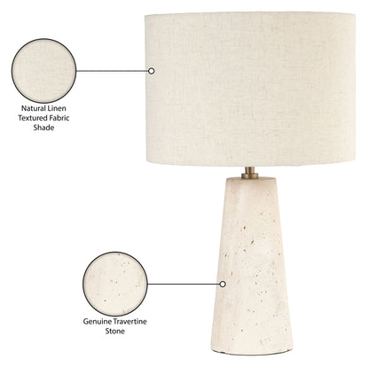Dolomia - Base And Linen Textured Fabric Shade Table Lamp