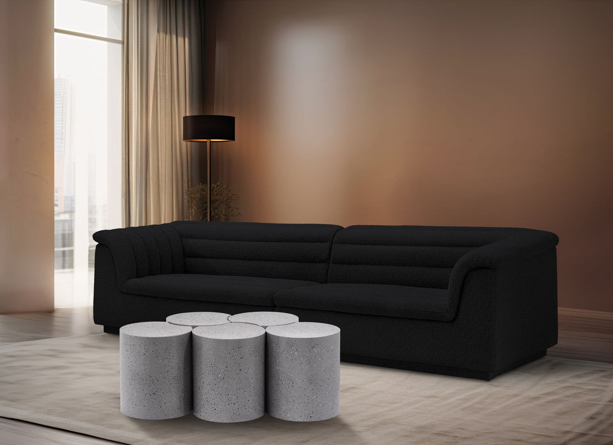 Dimple - 5 Piece Modular Coffee Table - Terazzo Finish