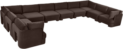 Hammond - Velvet Performance Fabric Upholstered 10 Piece Sectional