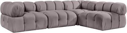 Orin - Fabric Velvet 4 Piece Modular Sectional