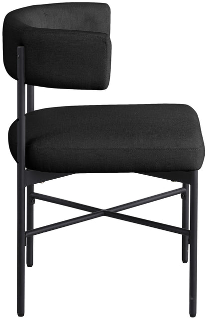 Rivage - Durable Dining Chair With Black Frame (Set of 2)