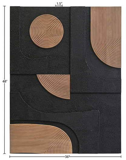 Element - Mango Wood Wall Decor - Black