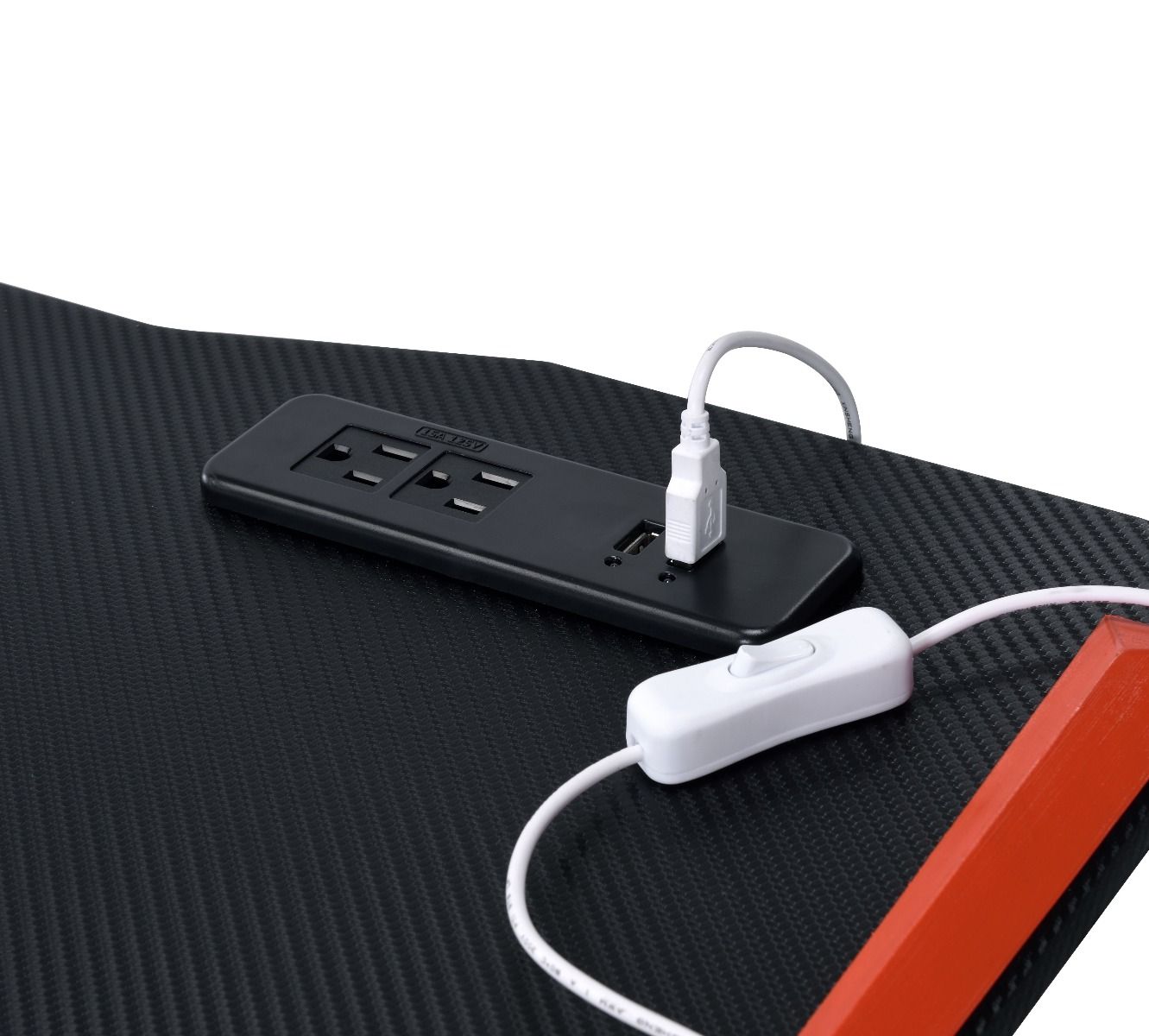 Dragi - Gaming Desk With USB - Black & Red