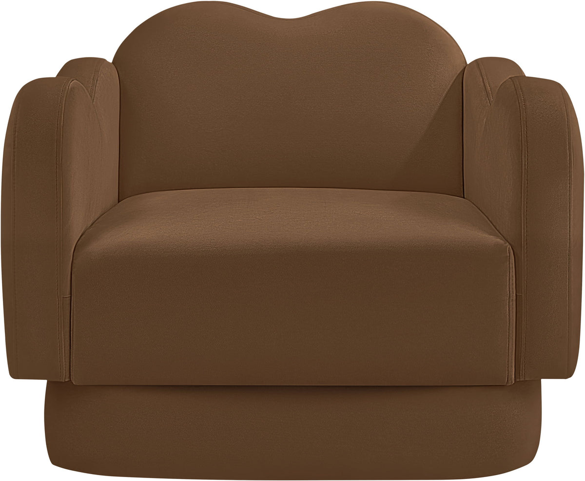 Bloom - Velvet Chair - Saddle