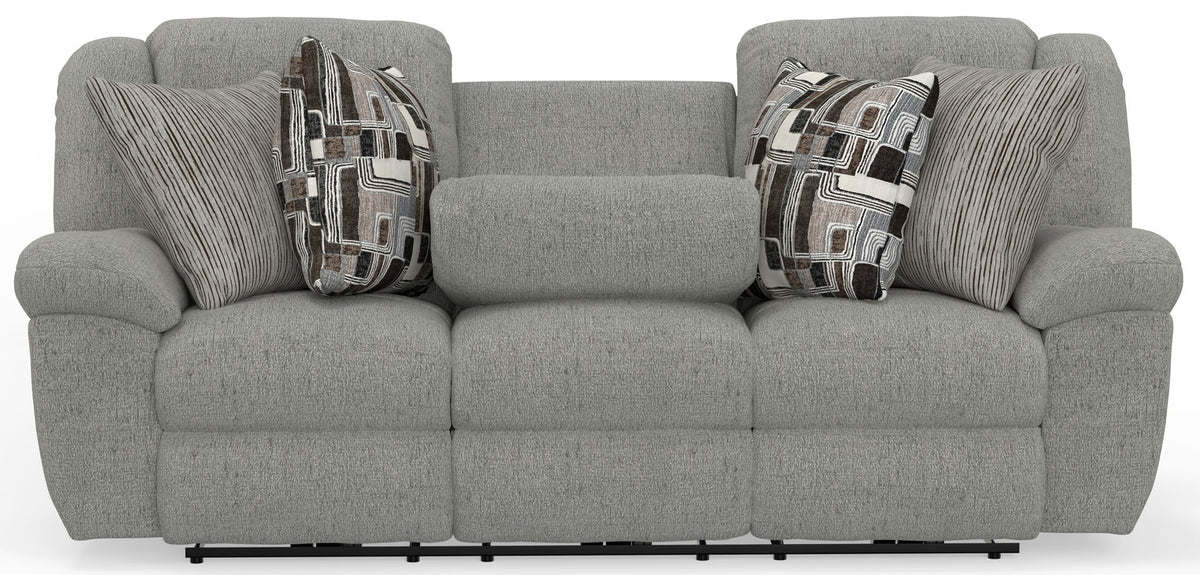Trifecta - Sofa With 3 Recliners and Drop Down Table
