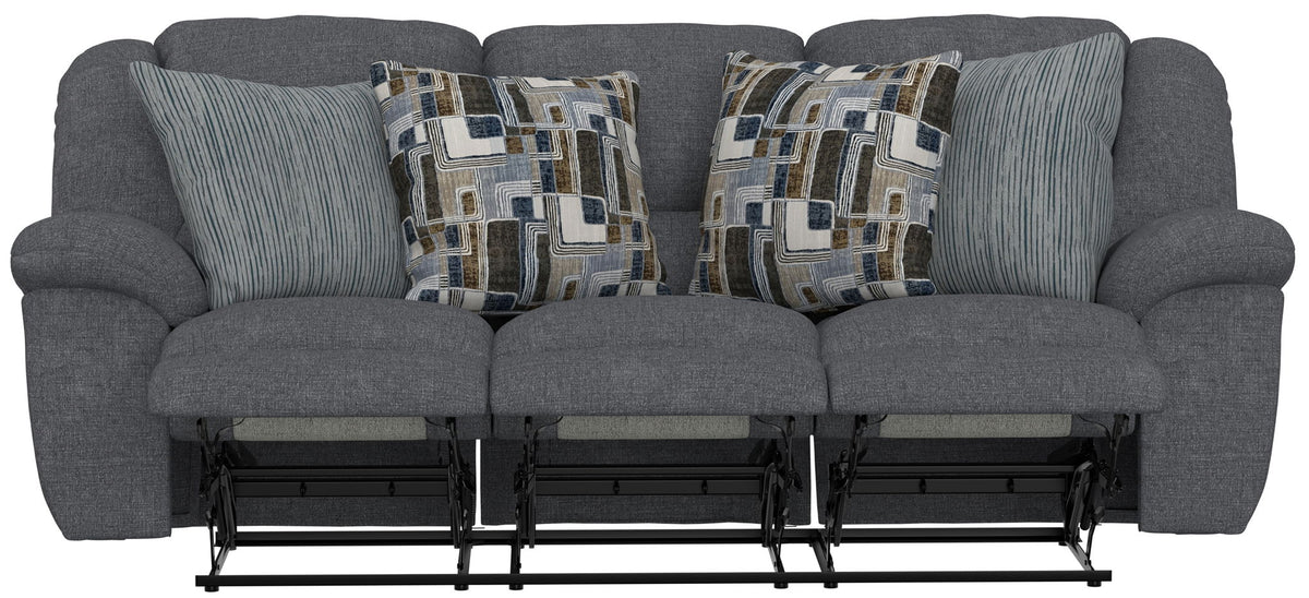 Trifecta - Sofa With 3 Recliners and Drop Down Table