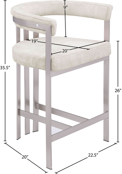 Marcello - Counter Stool (Set of 2) - Stone