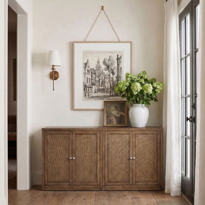 Vero - Solid Wood And Oak Venee Sideboard/Buffet