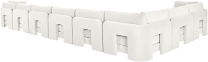 Hammond - Velvet Performance Fabric Upholstered 8 Piece L-Shaped Sectional