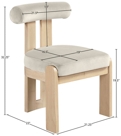 Arienzo - Performance Fabric Upholstered Dining Chair (Set of 2) - Natural Base