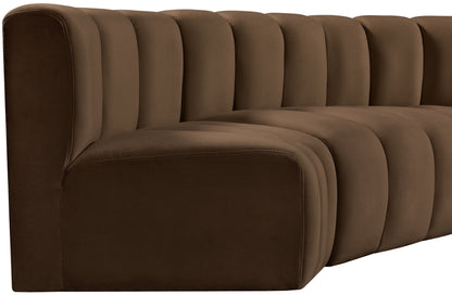 Arc - Velvet 8 Piece U-Shaped Modular Sofa