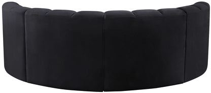 Arc - Velvet 4 Piece U-Shaped Modular Sofa