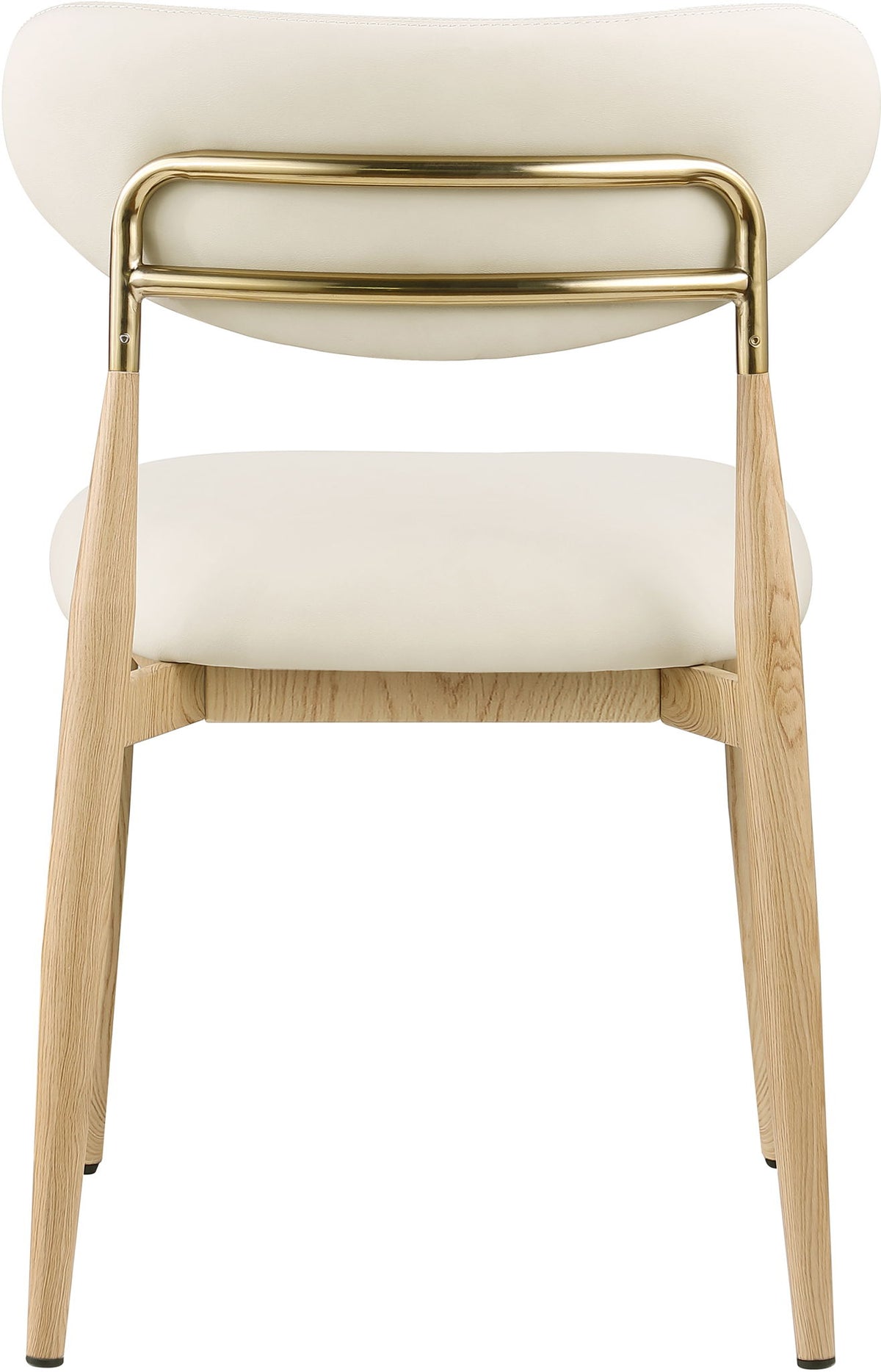 Ronda - Vegan Leather Upholstered Dining Side Chair - Natural Legs