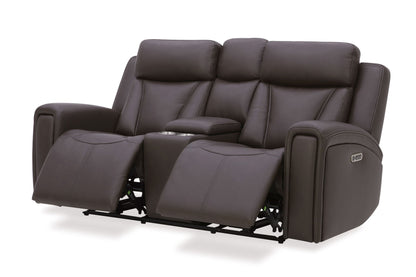 Maveric - Power Zero Gravity Console Loveseat P3 - Bette Coffee
