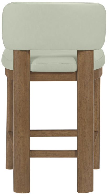 Paloma - Faux Leather Upholstered Counter Stool (Set of 2) - Brown Frame
