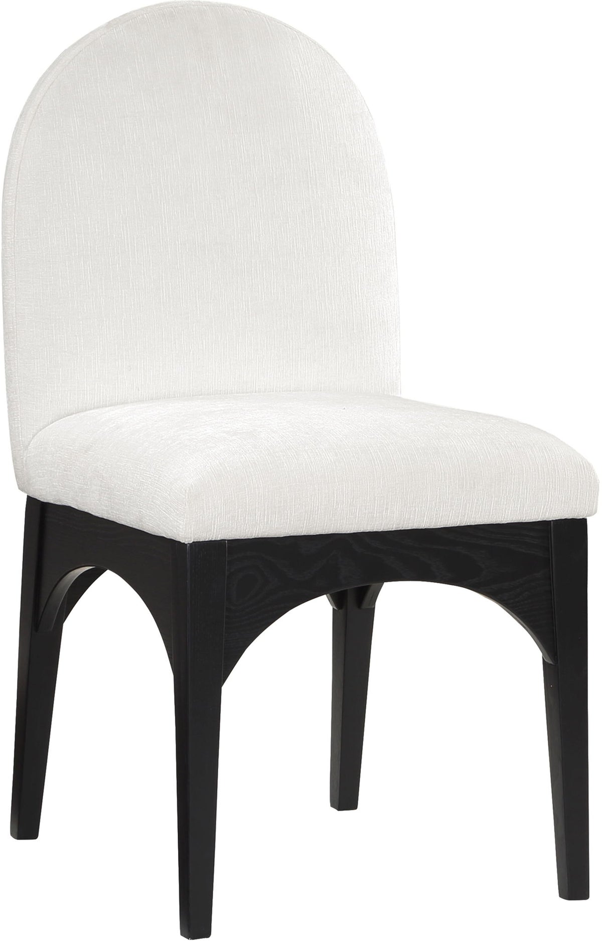Waldorf - Chenille Dining Side Chair With Black Legs