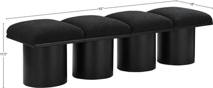 Pavilion - 4 Piece Modular Bench With Black Base