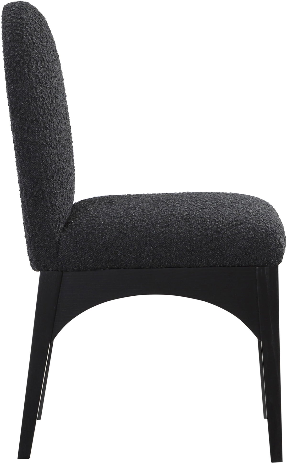 Waldorf - Boucle Dining Side Chair With Black Legs