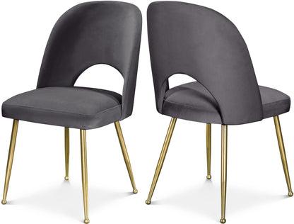 Logan - Dining Chair (Set of 2) - Gold Legs