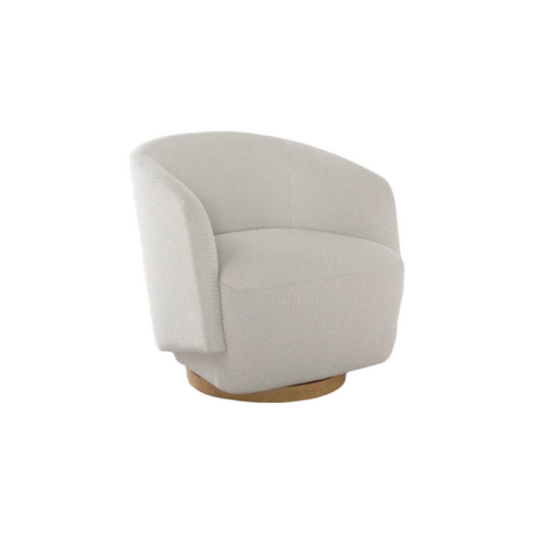 HENREDON MURPHY SWIVEL BOUCLE CHAIR