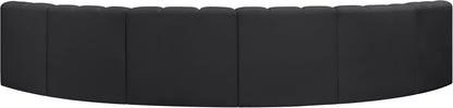 Arc - Faux Leather 6 Piece U-Shaped Modular Sofa