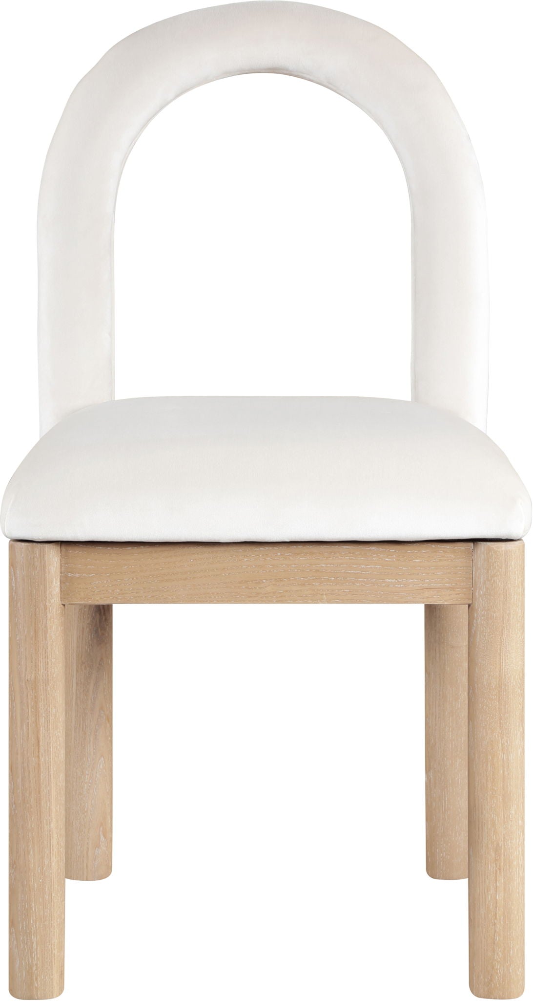 Conrad - Velvet Dining Chair With Natural Legs
