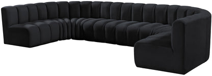 Arc - Velvet Modular U-Shaped Sectional