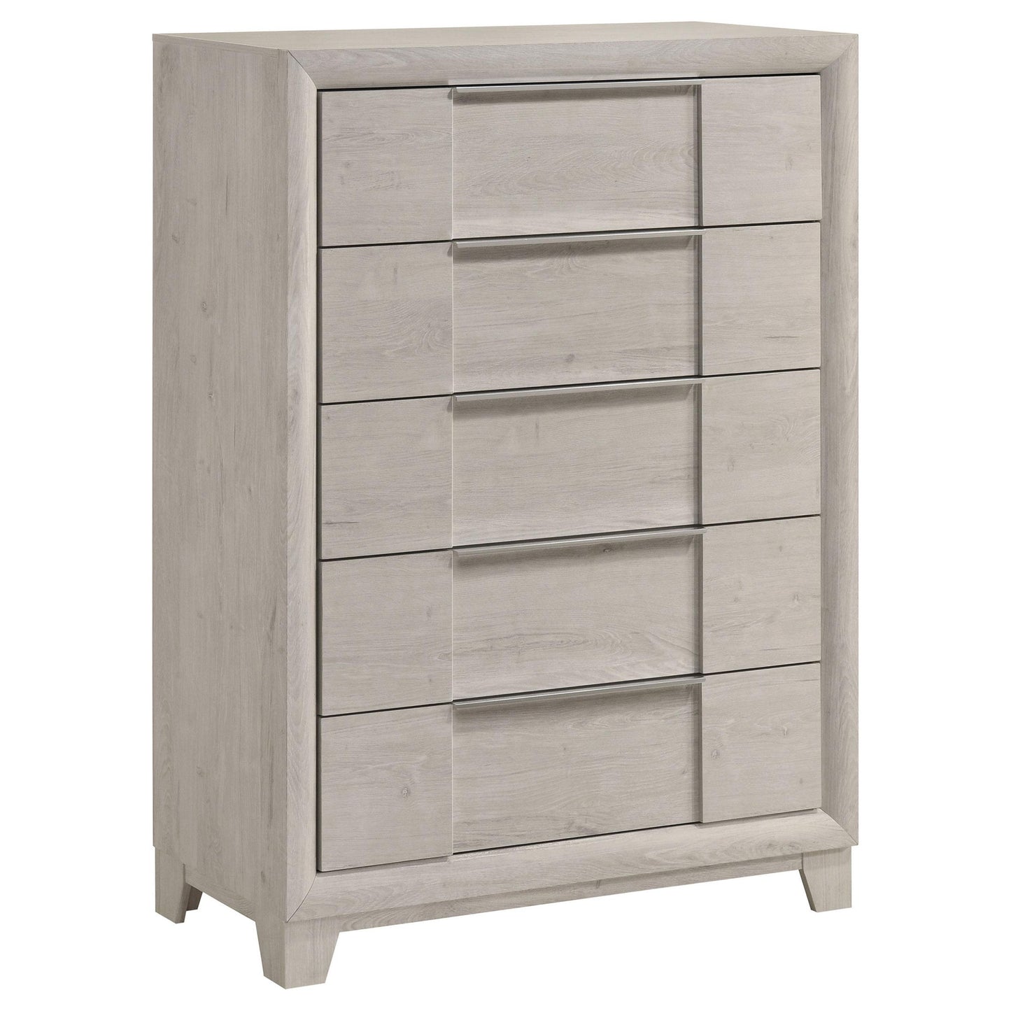 Farre 5-drawer Chest of Drawers Washed Grey