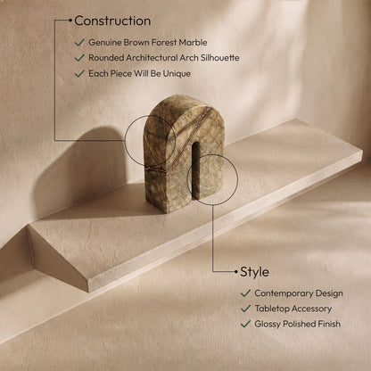 Phillipe - Genuine Marble Bookend