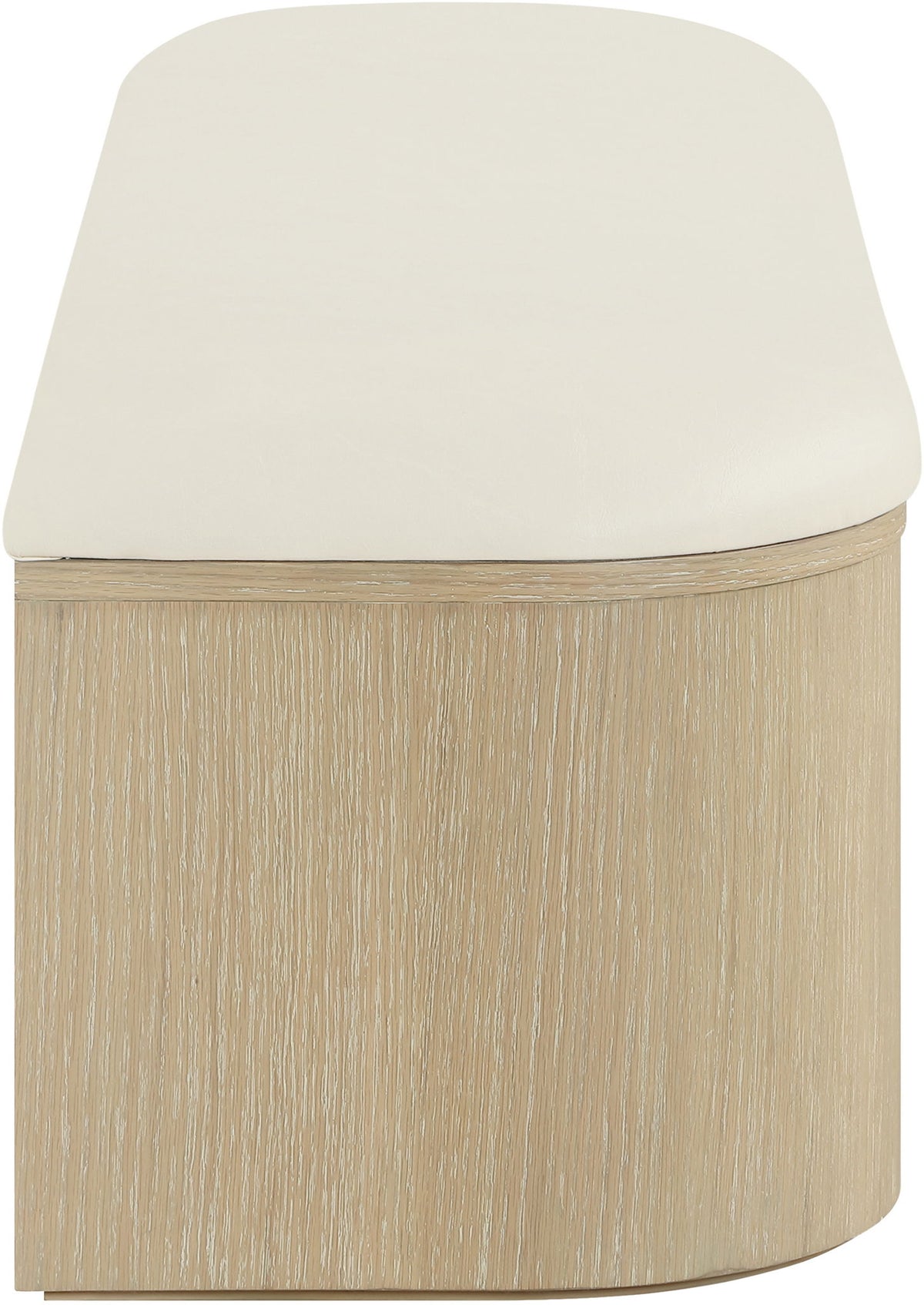 Velden - Upholstered Storage Bench With Stained Natural Base