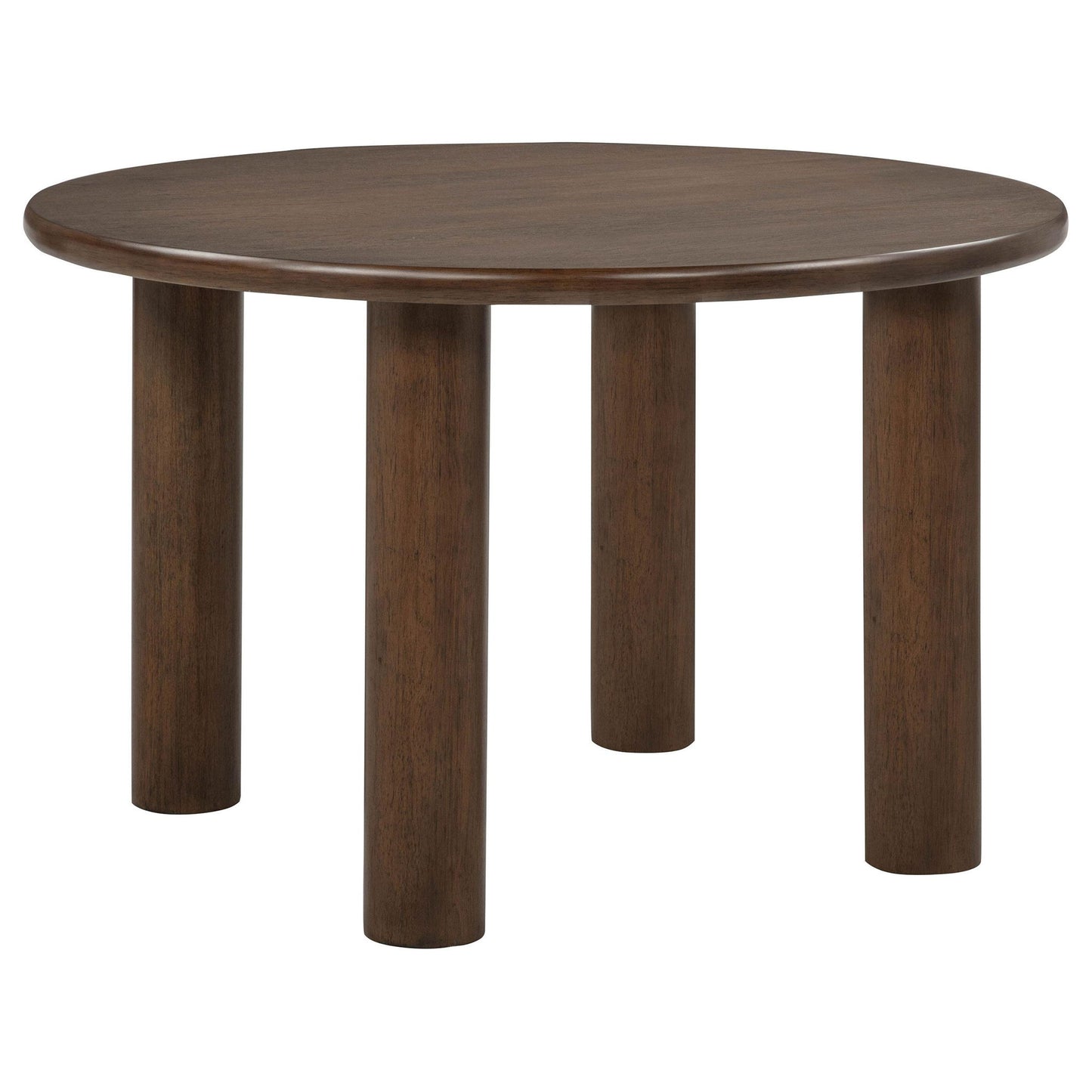 Faulkner 48-inch Round Wood Dining Table Brown Oak