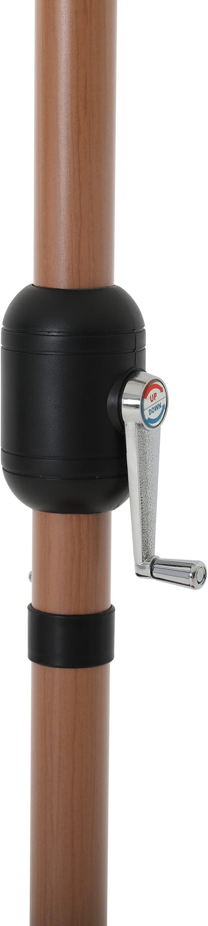 Fiji - Aluminum Patio Umbrella With Square Teak Base