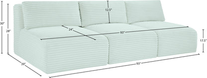 Shaggy - 3 Seat Modular Armless Sofa