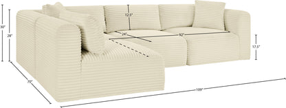 Shaggy - 4 Piece Modular Sectional